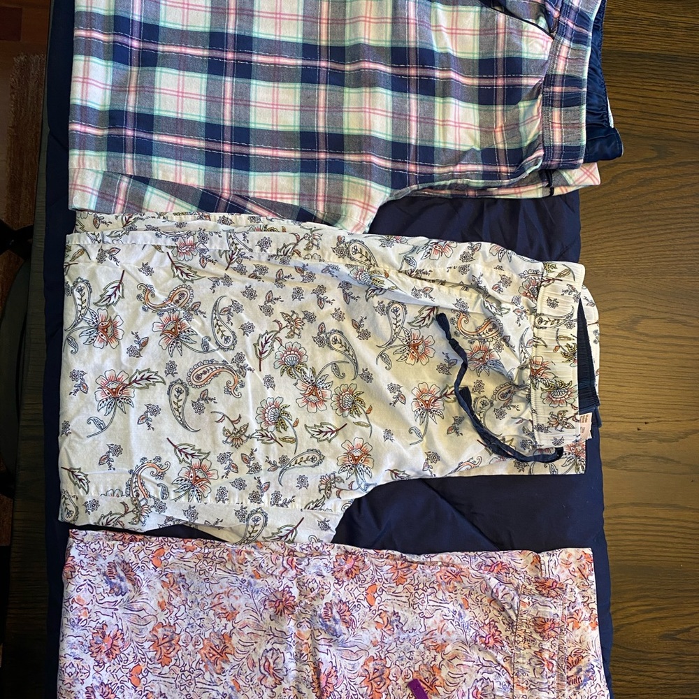 Three size small Victoria’s Secret Pajama pants